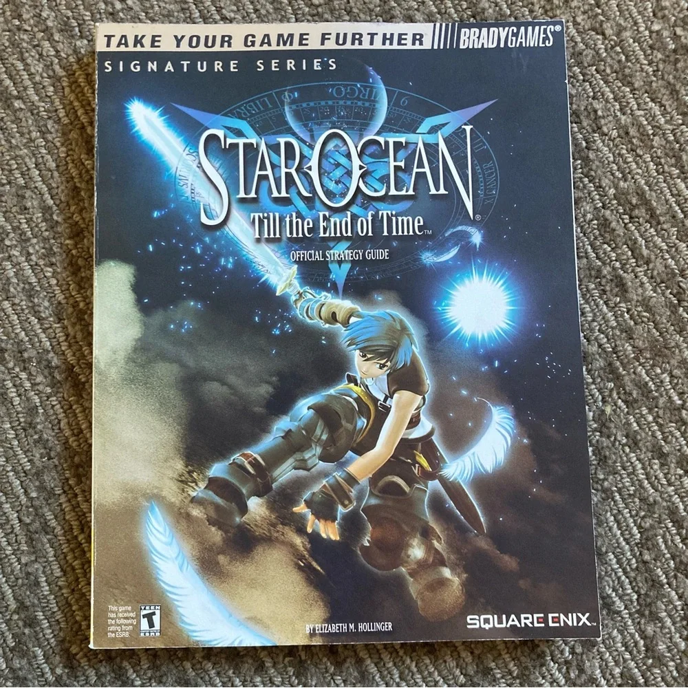 Star Ocean: Till the End of Time Official Strategy Guide Brady PS2 w/ Fold Out.